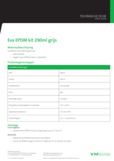 Evalastic EPDM kit grijs - TF